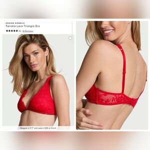 Victoria's Secret Very Sexy Dream Angels Twinkle Lace Shine Triangle Bra